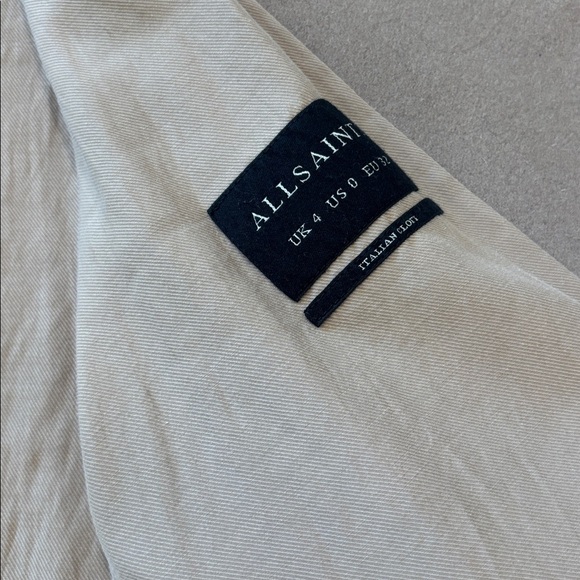 All Saints Italian Wool City Monument Coat - Women's Size 0 - EUC - Picture 9 of 15